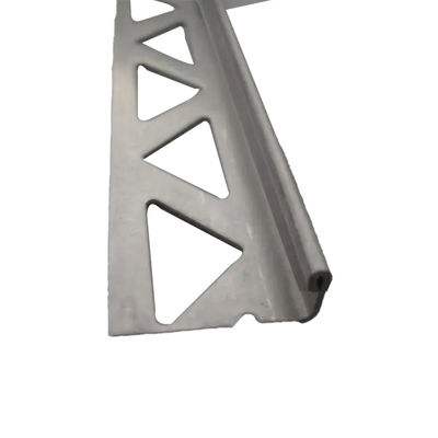 গুণ  Brushed Stainless Steel Corner Tile Trim Edging Wall Decoration L Profile Polished কারখানা